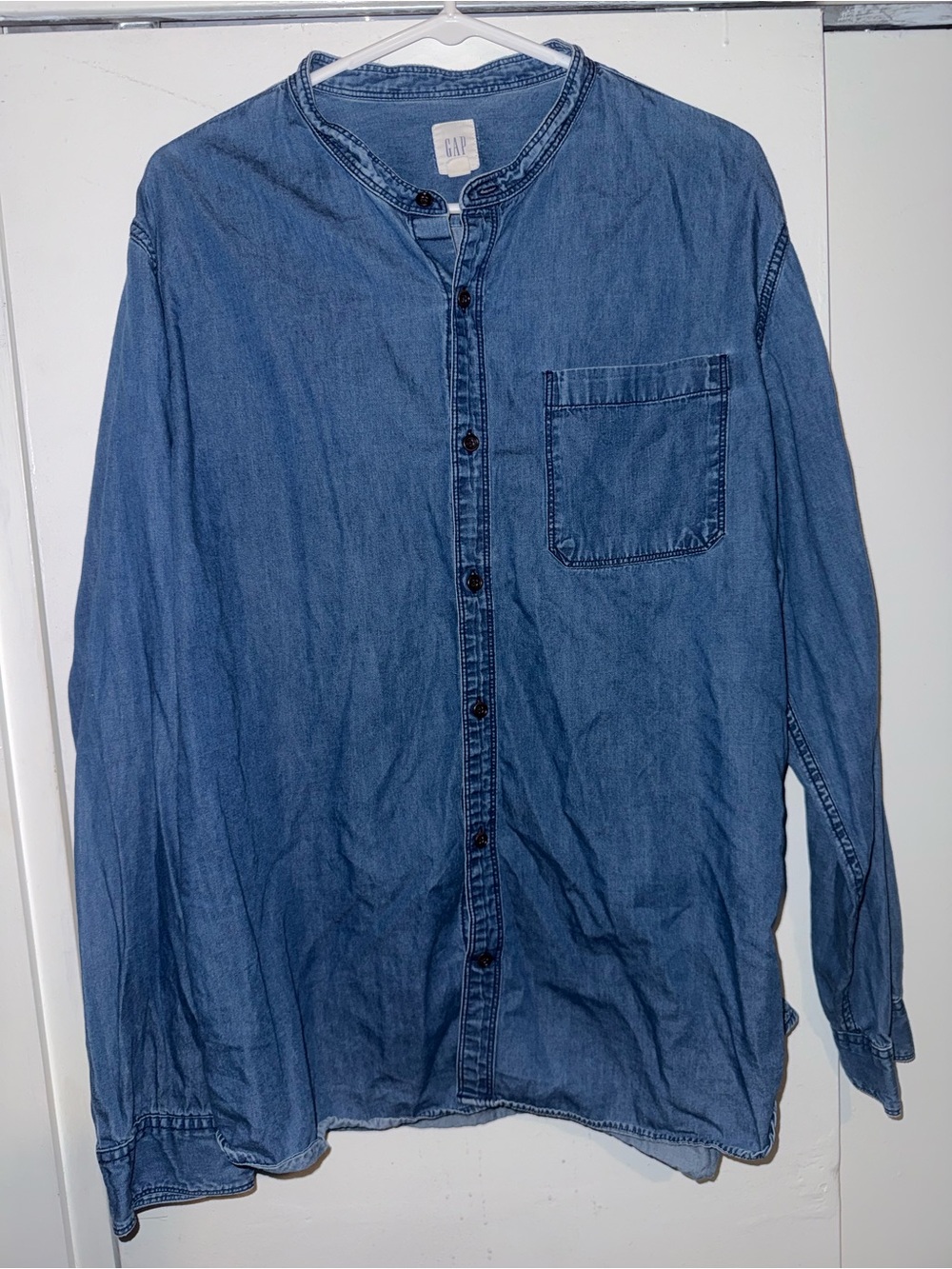 GAP Light Blue Denim Shirt with Chest Pocket